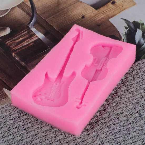 Guitar Violin Silicone Fondant Mould