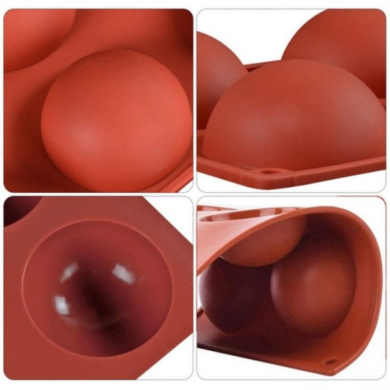 Half Sphere 6 Cavity Silicone Mould