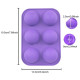 Half Spherical 6 Cavity Silicone Mould