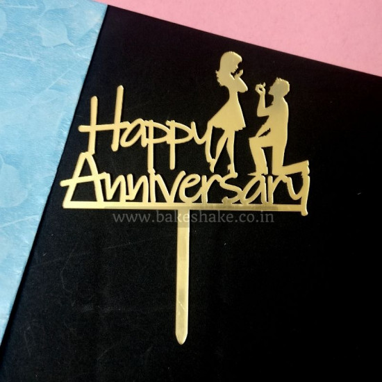 Happy Anniversary Acrylic Cake Topper (ACT-48)