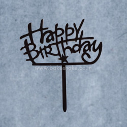 Happy Birthday Acrylic Cake Topper (ACT 37)