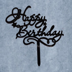 Happy Birthday Acrylic Cake Topper (ACT 40)