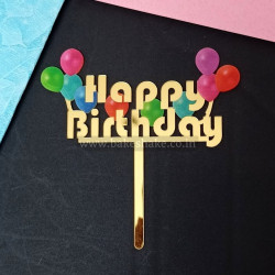 Happy Birthday Acrylic Cake Topper (ACT 57)