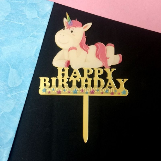 Happy Birthday Acrylic Cake Topper (ACT 59)