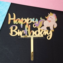 Happy Birthday Acrylic Cake Topper (ACT 60)