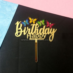 Happy Birthday Acrylic Cake Topper (ACT 64)