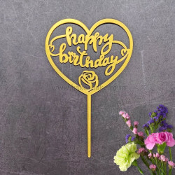 Happy Birthday Acrylic Cake Topper (ACT 102)