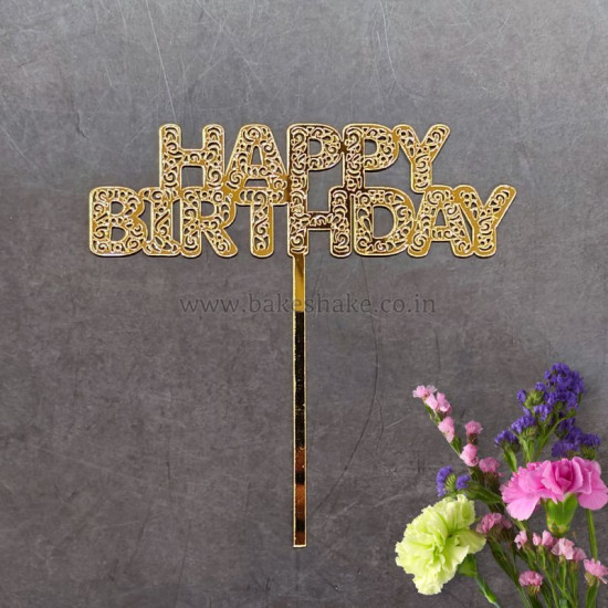 Happy Birthday Acrylic Cake Topper (ACT 103)