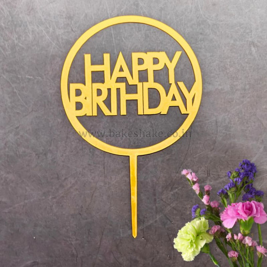 Happy Birthday Acrylic Cake Topper (ACT 104)