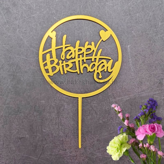 Happy Birthday Acrylic Cake Topper (ACT 4)