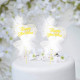 Happy Birthday Heart Feather Cake Topper