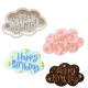 Happy Birthday Fondant Mould (Style B)