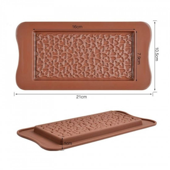 Mini Heart Beans Chocolate Bar Silicone Mould