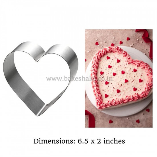 Cake Ring | Cheesecake Mousse Cake Ring (6.5x2 inch) - Heart Shape