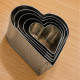 Heart Shape Stainless Steel Cookie Cutter (Set of 5)