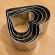 Heart Shape Stainless Steel Cookie Cutter (Set of 5)