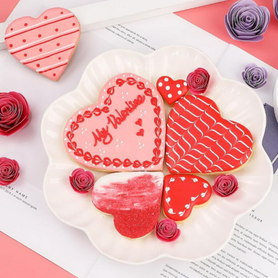 Heart Shape Stainless Steel Cookie Cutter (Set of 5)