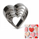 Heart Shape Cookie Cutter Set of 5 Pieces