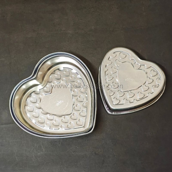 Heart Design Aluminium Cake Mould (Set of 3) Heart Design Aluminium Cake Mould (Set of 3)