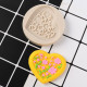 Floral Design Heart Shape Fondant Mould