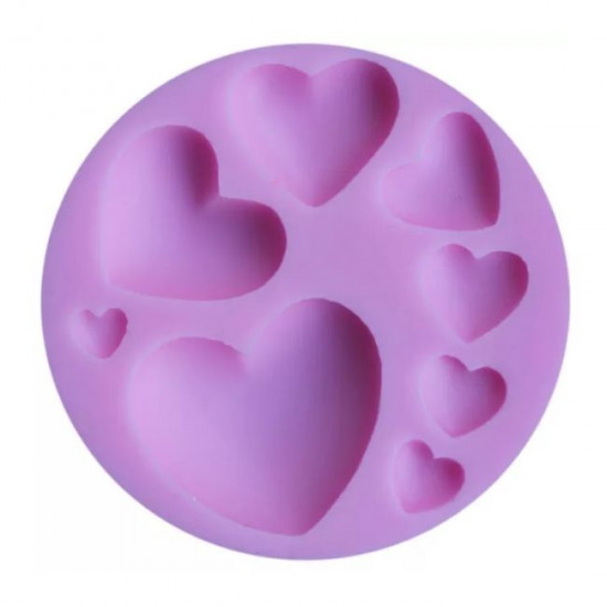 Hearts 8 Cavity Fondant Mould