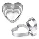 Heart Shape Mousse Cake Ring Mould (Set of 3)