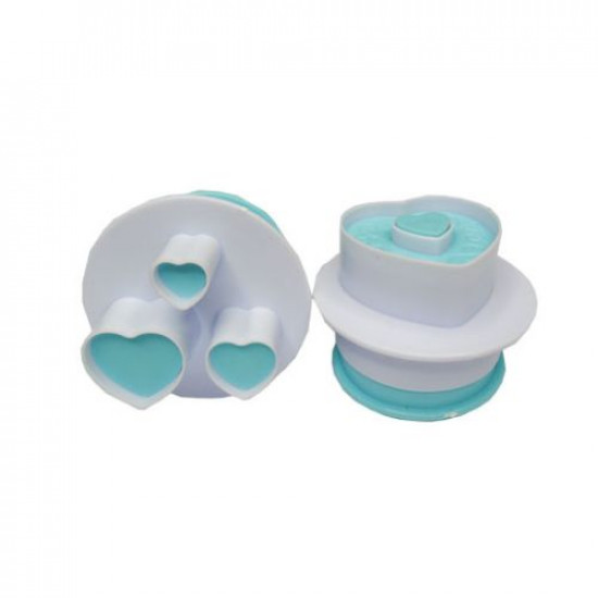 Heart Plunger Cutter Set of 2