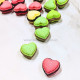 Multicolor Artificial Heart Shape Macaron Cookie for Cake Decor (Set of 6)