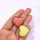 Multicolor Artificial Heart Shape Macaron Cookie for Cake Decor (Set of 6)