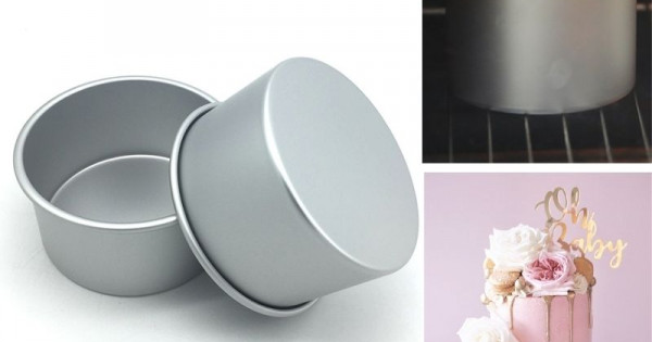 RINKLE TRENDZ Aluminum Round Cake Pan Set - 5, 6, 7, 8 Inch (Set Of 4) | 2 Inch Height - View #3