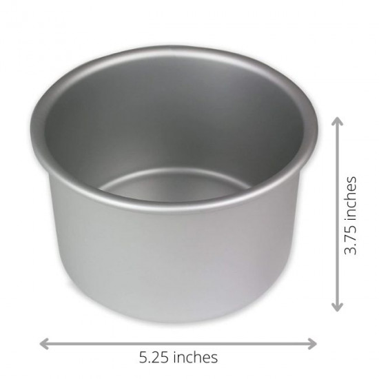 Round Aluminium Cake Mould (Diameter 5.25" x Height 3.75")
