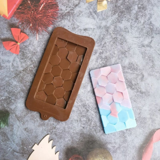 Chocolate Bar Silicone Mould - Melting Drip (Style 9)