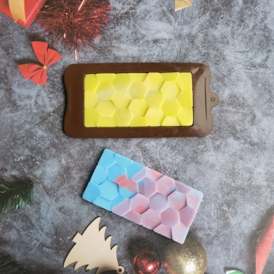 Chocolate Bar Silicone Mould - Melting Drip (Style 9)