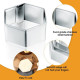 Hexagon Shape Stainless Steel Cookie Cutter (Set of 5)
