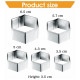 Hexagon Shape Stainless Steel Cookie Cutter (Set of 5)