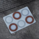 Silicone Chocolate Garnishing Mould - Circle