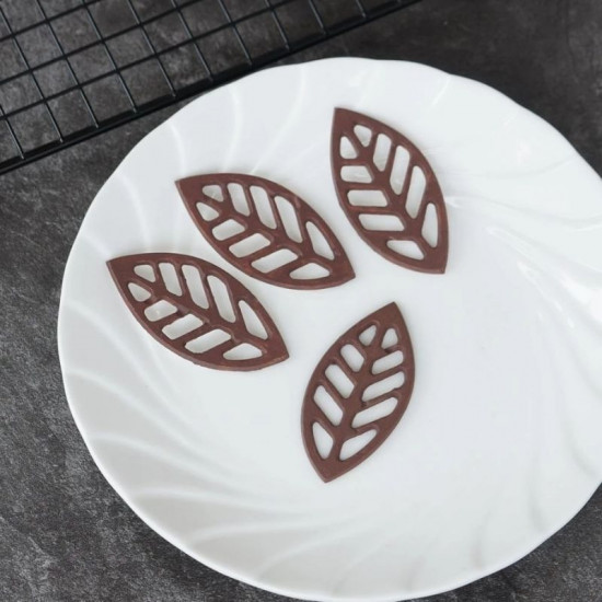 Silicone Chocolate Garnishing Mould - Leaf Shape