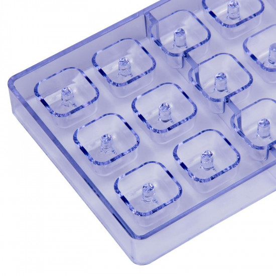 Hollow Square Shape Polycarbonate Chocolate Mould