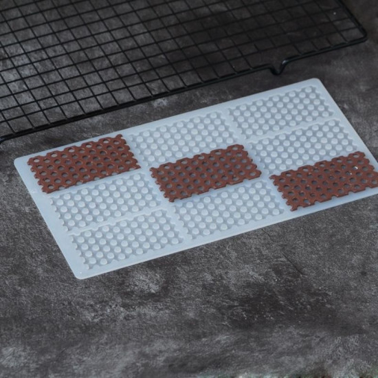 Silicone Chocolate Garnishing Mould - Honey Comb