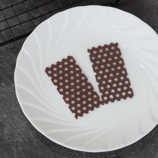 Silicone Chocolate Garnishing Mould - Honey Comb