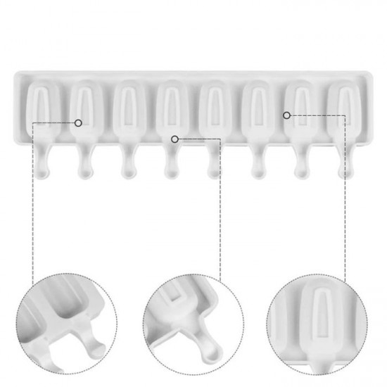 Ice Cream Bar / Cakesicle 8 Cavity Silicone Mould