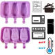 Bunny Shape 3 Cavity Silicone Popsicle Mould