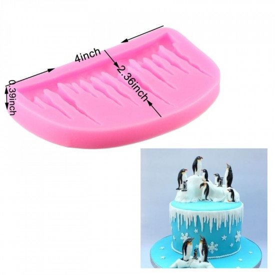 Snow Icicle Drip Silicone Mould