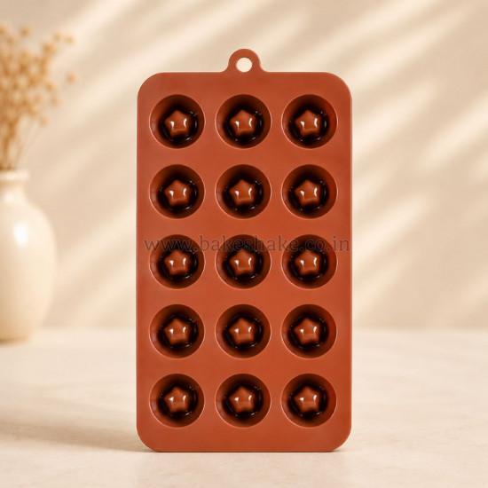 Indented Floral Design Chocolate Silicone Mould
