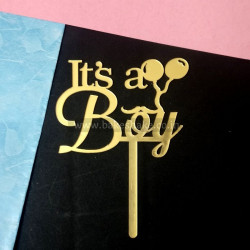 It's A Boy Acrylic Cake Topper (ACT-50)