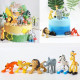 Animal Zoo Toy Cake Toppers (Set of 6)