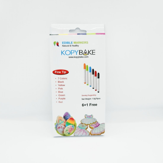 Edible Marker Set of 7 Pieces - Kopybake