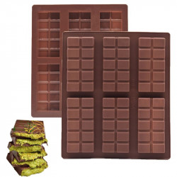 Kunafa Chocolate Bar 6 Cavity Silicone Mould