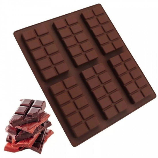 Kunafa Chocolate Bar 6 Cavity Silicone Mould Kunafa Chocolate Bar 6 Cavity Silicone Mould