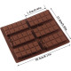 Kunafa Chocolate Bar 6 Cavity Silicone Mould Kunafa Chocolate Bar 6 Cavity Silicone Mould